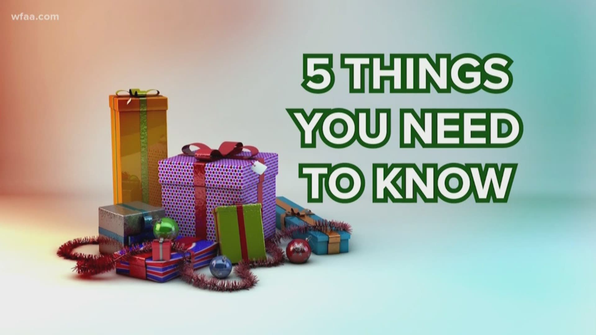 Eric Alvarez breaks down the five things you need to know about recycling during the holidays.