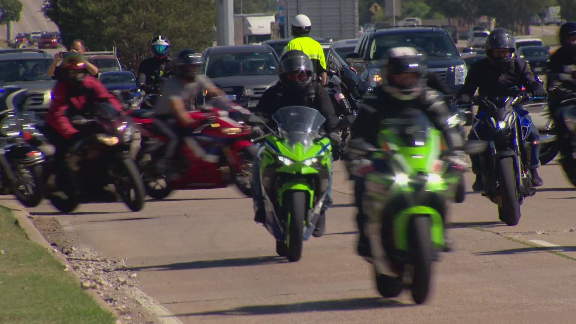 North Texas motorcyclists remembered the lices of two bikers who were killed on the roadways this year.