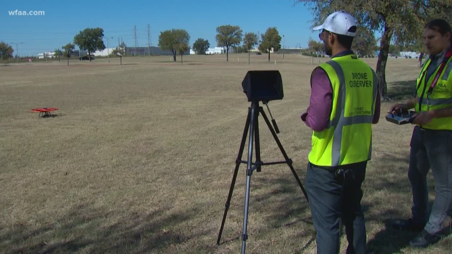 Drones being used by UTA to view hurricane damage