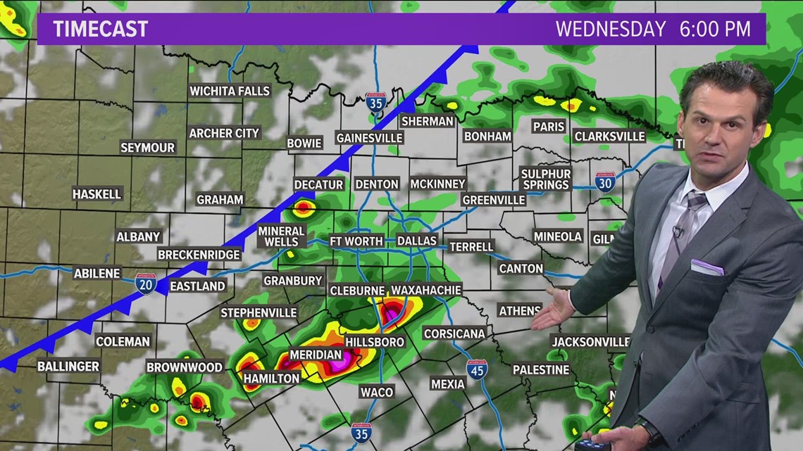 DFW Weather | Storms moving through North Texas Wednesday night | wfaa.com