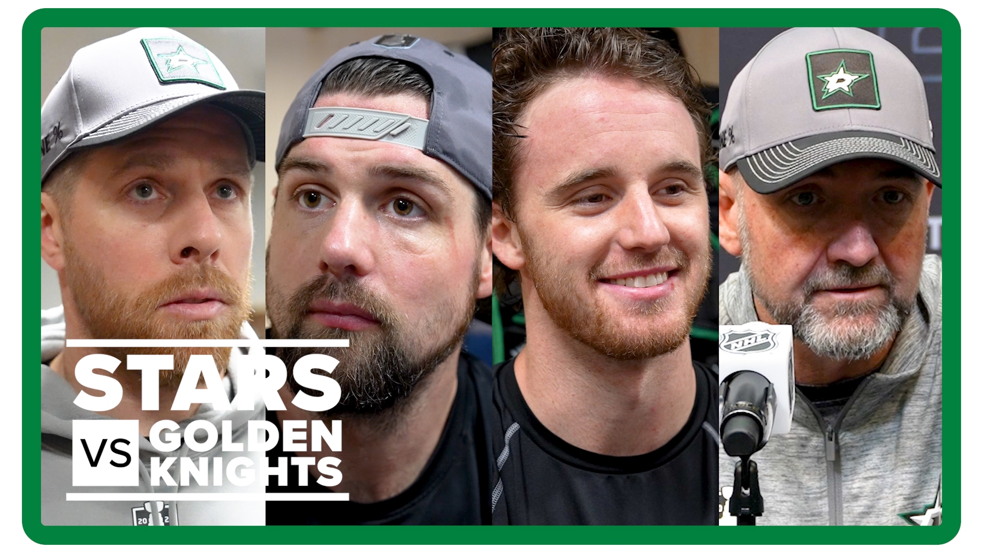 Jamie Benn, Jake Oettinger, Joe Pavelski and Pete DeBoer talked to the media before the Dallas Stars played the Vegas Golden Knights in Game 6 of the NHL playoffs.