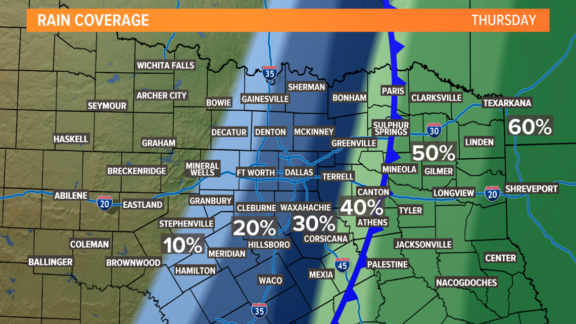 Spotty rain for now, but widespread rain returns this weekend | wfaa.com