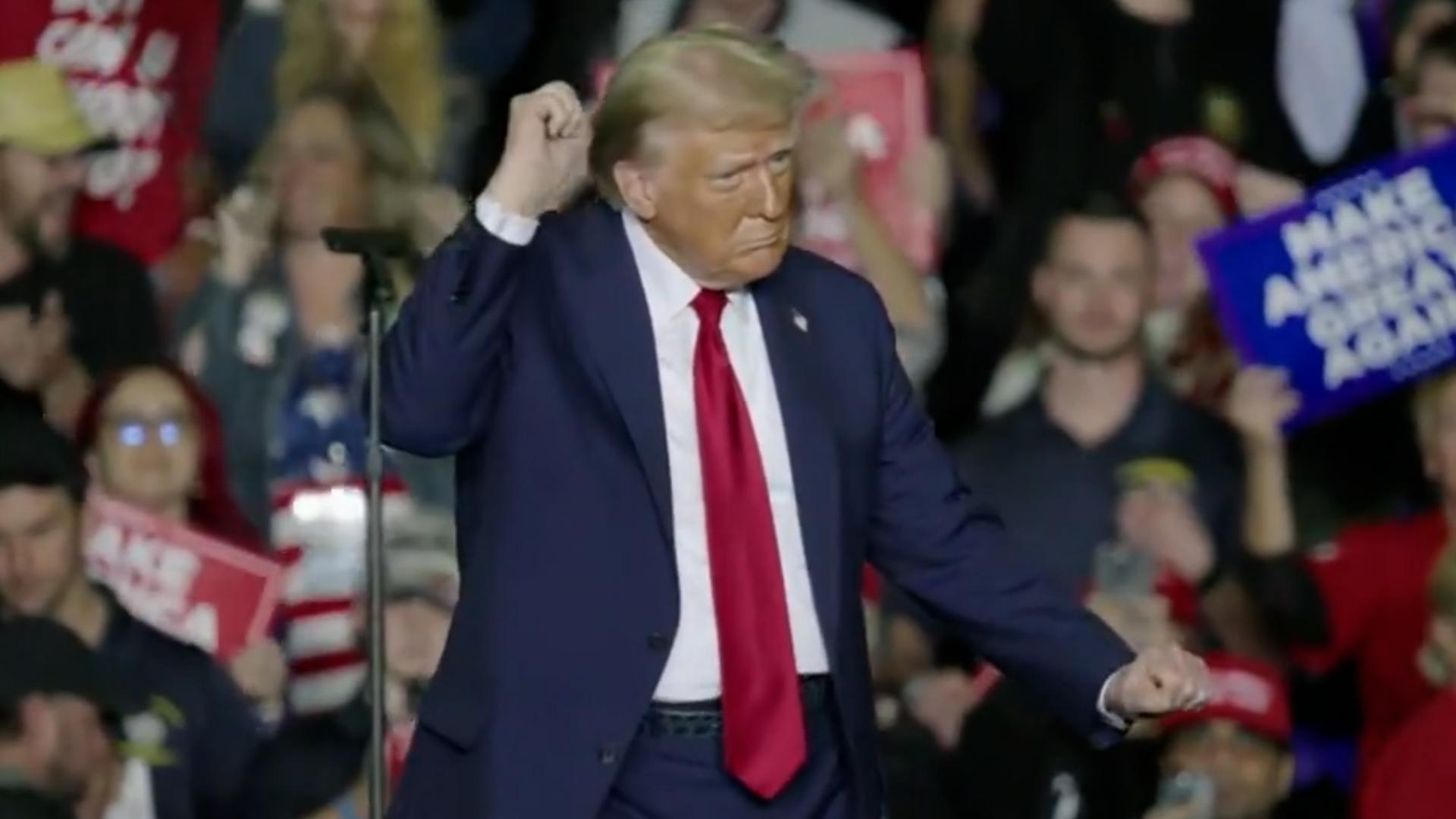 Former President Donald Trump delivered remarks at a campaign event in Allentown, Pennsylvania, on October 29, 2024.