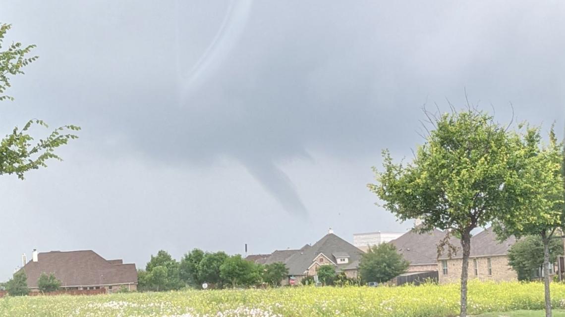 Tropical funnel clouds spotted in North Texas
