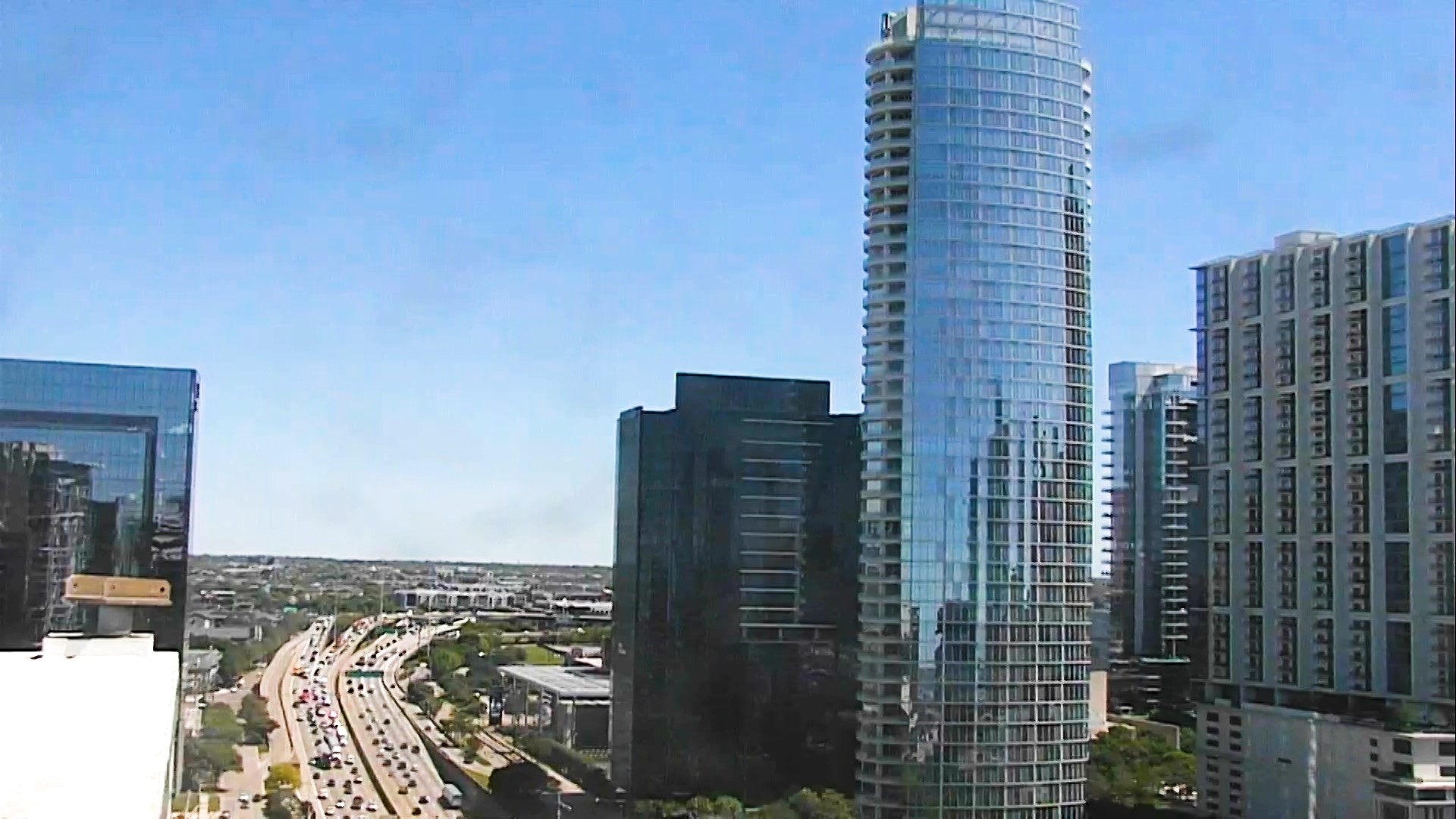 Take a look at a time-lapse of traffic going by in Dallas on April 3, 2024.