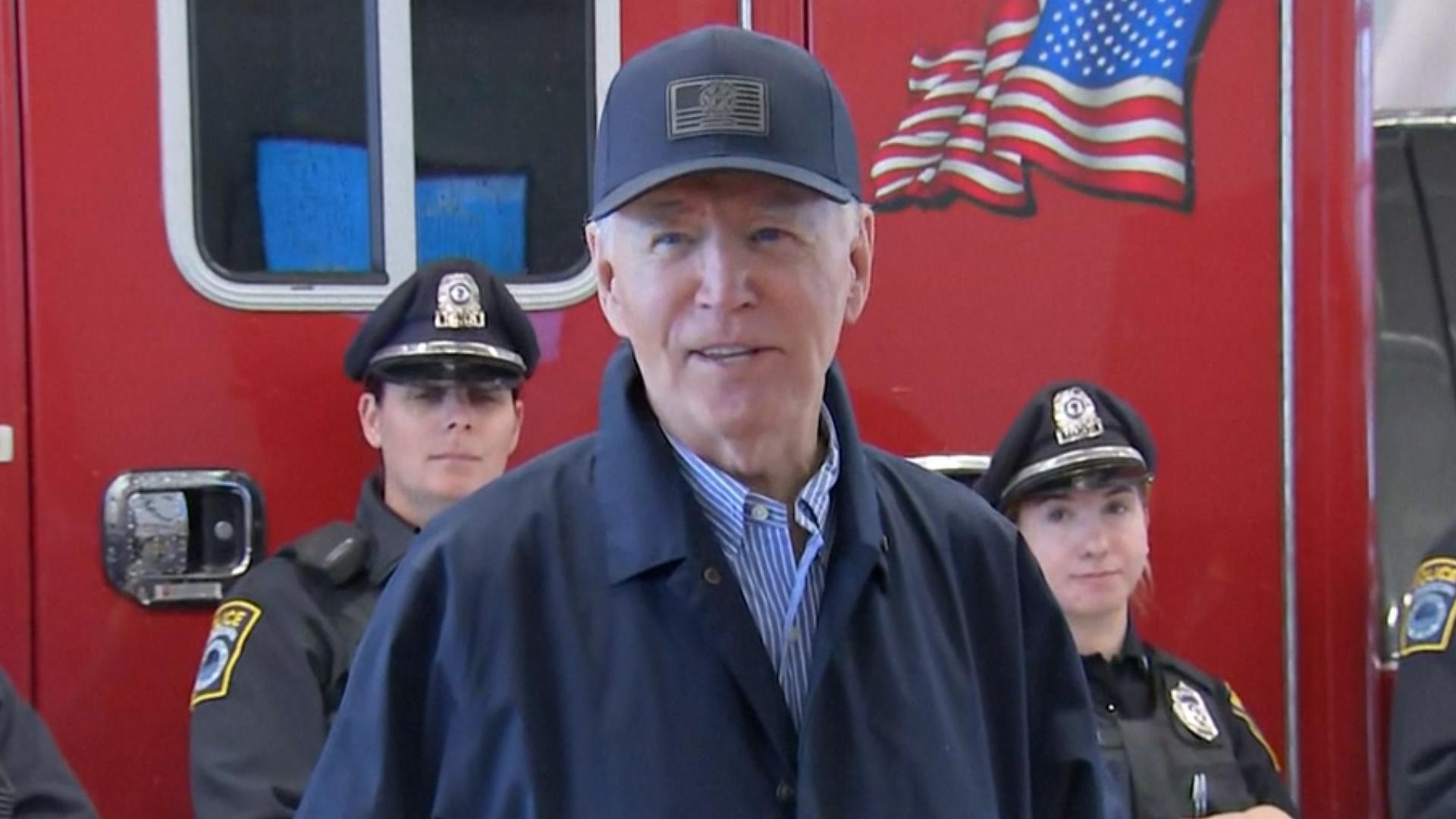 President Joe Biden was in Nantucket, Massachusetts, visiting first responders on Thanksgiving Day on November 28, 2024.