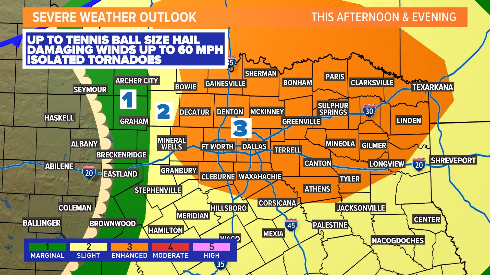 DFW weather update Tornado watches in place around North Texas
