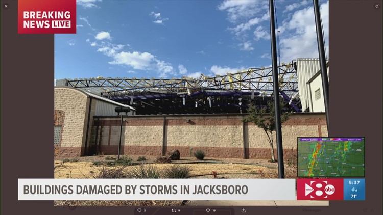 Principal of Jacksboro High School describes the moments when the building was hit by a reported tornado