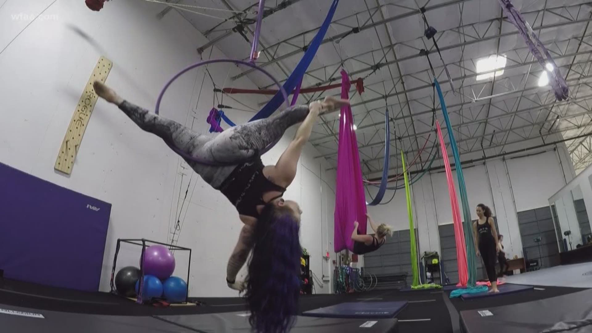 Moxie Mischief in Farmers Branch transforms circus acts into a workout for beginners and experts alike.