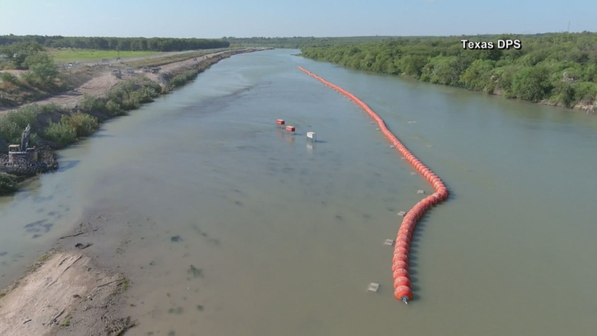 The Department of Justice wants to remove the floating border barrier and prevent any others from replacing it.