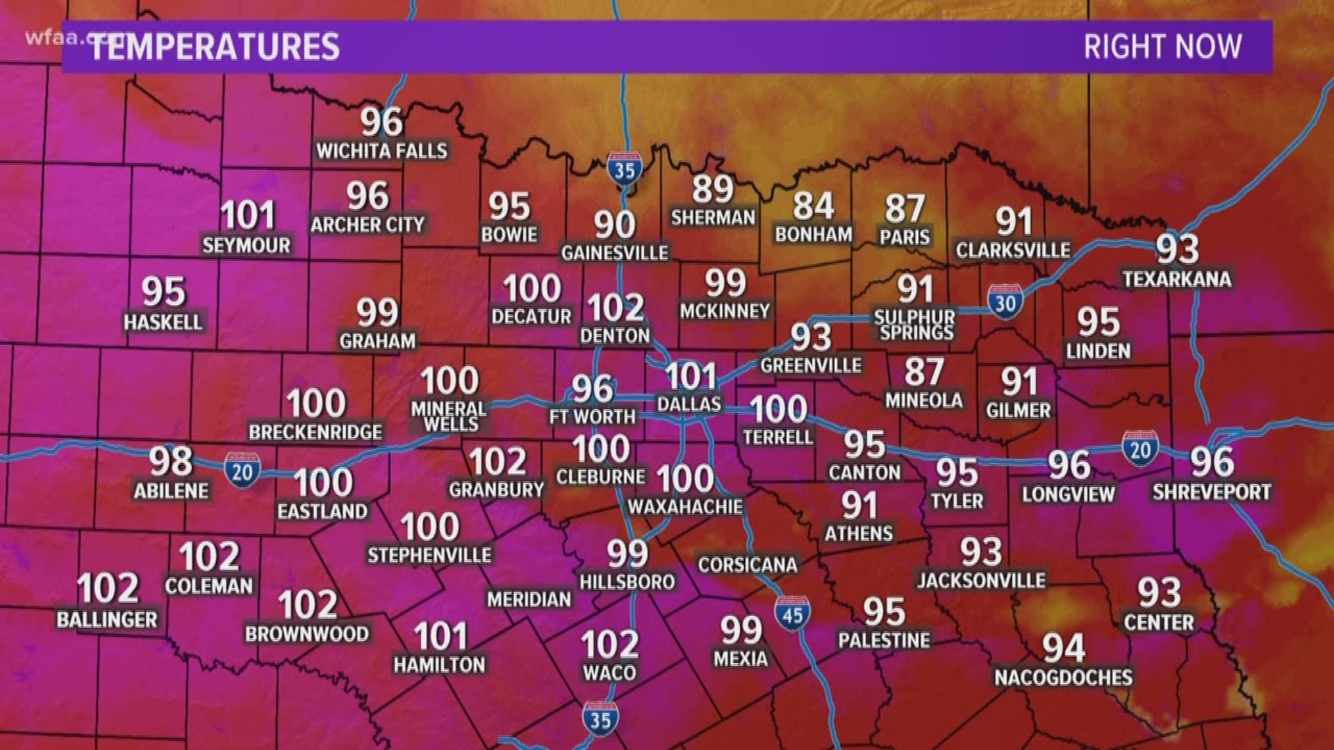 June 22 marked the first 100-degree day at DFW Airport, the thermometer of record in the area. Jesse Hawila has more.