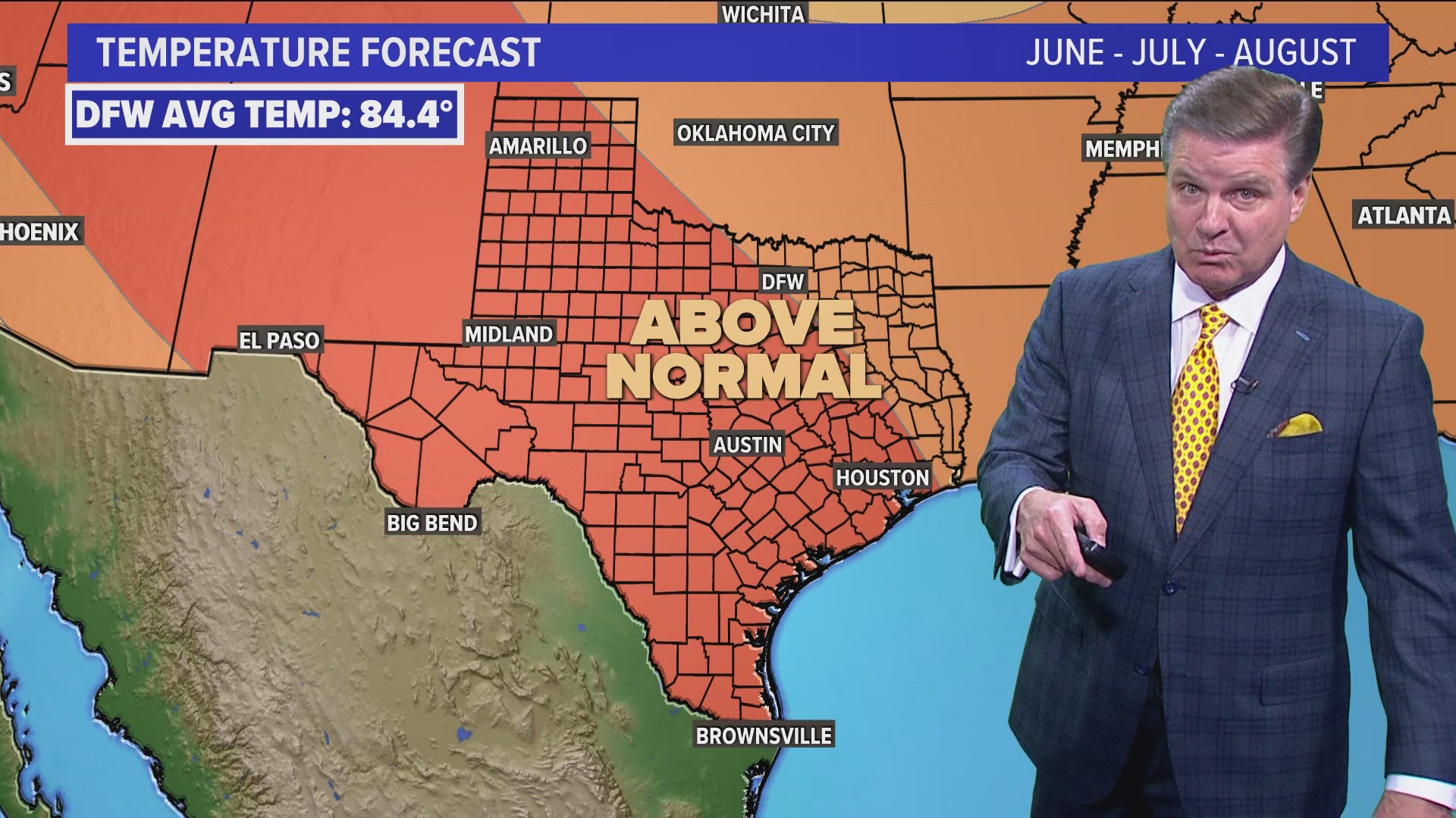 Above normal temperatures are expected this summer.