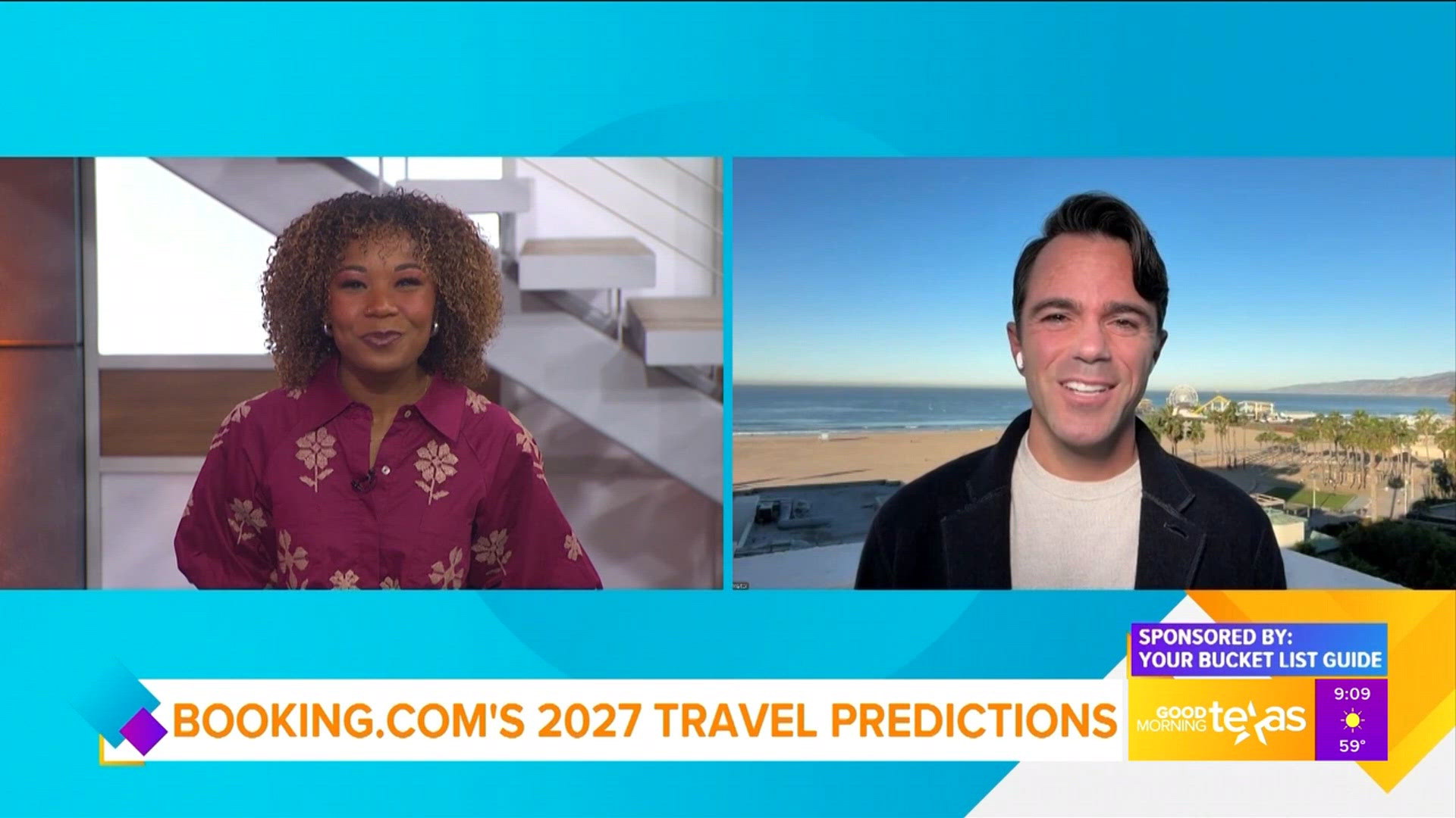 Justin Walter with Your Bucket List Guide shares Booking.com's 2027 Travel Predictions.