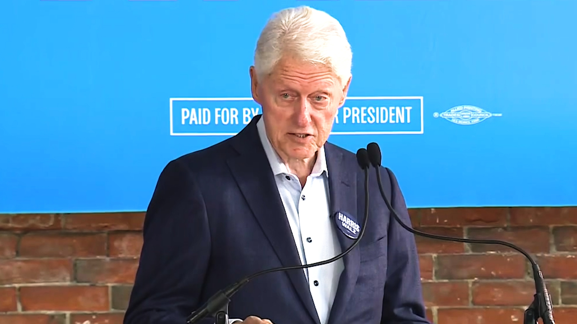 Watch Bill Clinton's full speech at a campaign rally for Kamala Harris in Portland, Maine, on November 1, 2024.