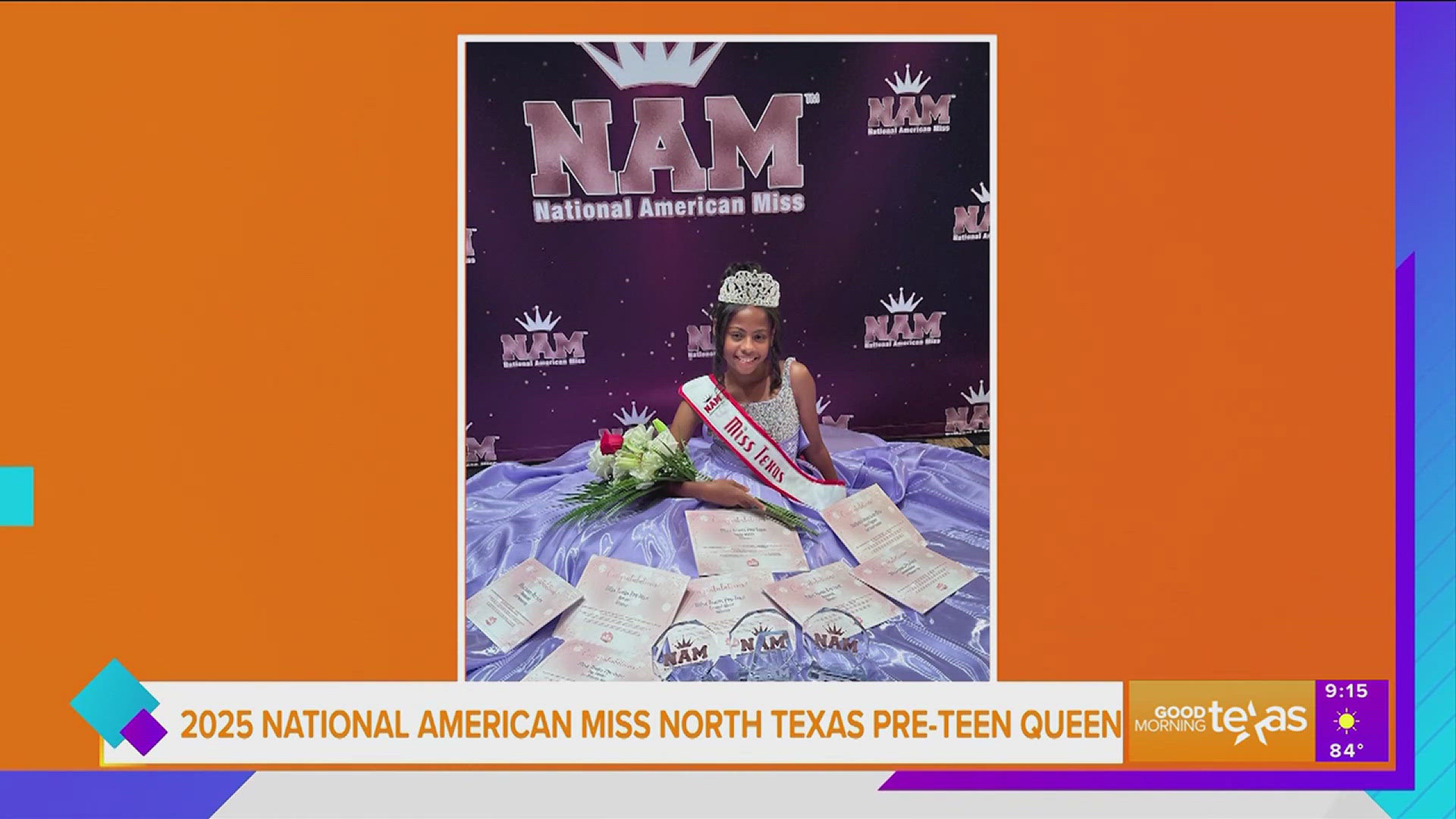 Malia Johnson and her dad join us to share more about her 2025 National American Miss North Texas Pre-Teen Queen journey. Go to namiss.com for more information.