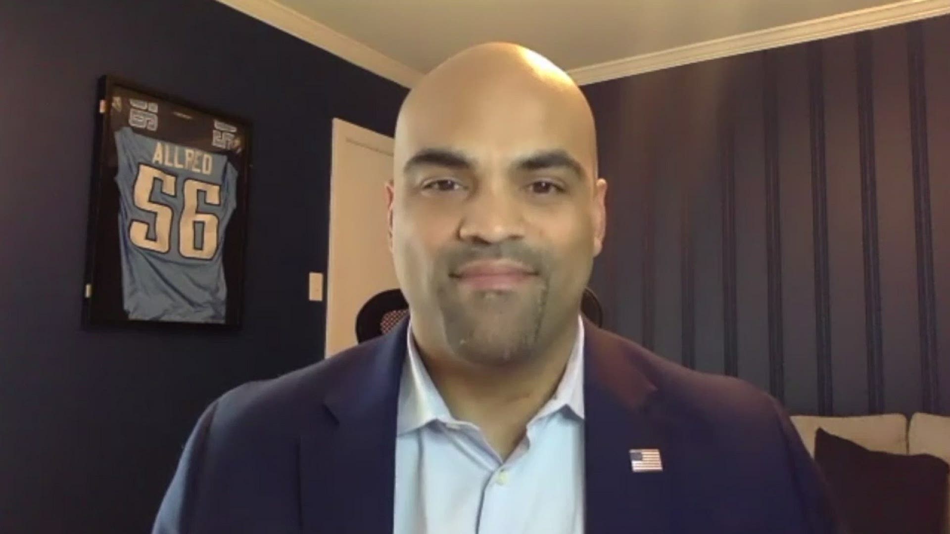 “Why was Dallas’ skyline lit up while Dallas residents were literally freezing in their homes. That’s unacceptable,” said U.S. Rep. Colin Allred, D-Dallas.
