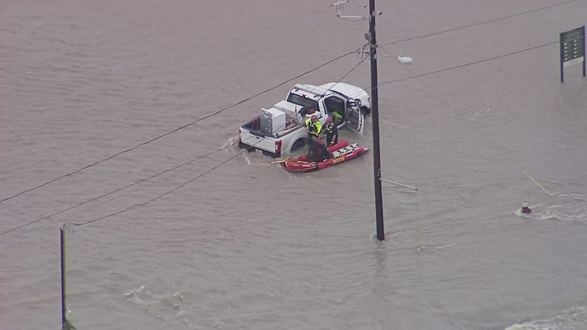 Dallas Fire-Rescue responded to 15 high-water incidents on Thursday. All involved were disabled after being driven into high water.