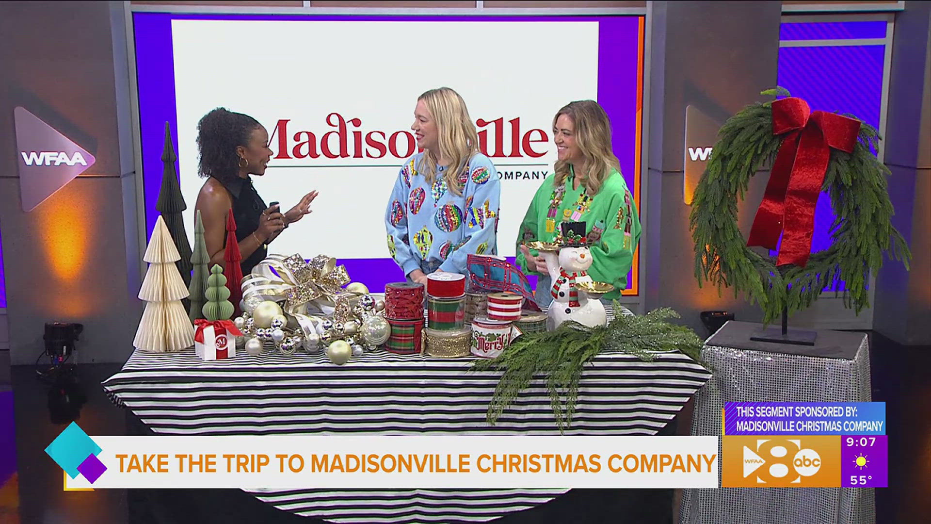 This segment is sponsored by: Madisonville Christmas Company