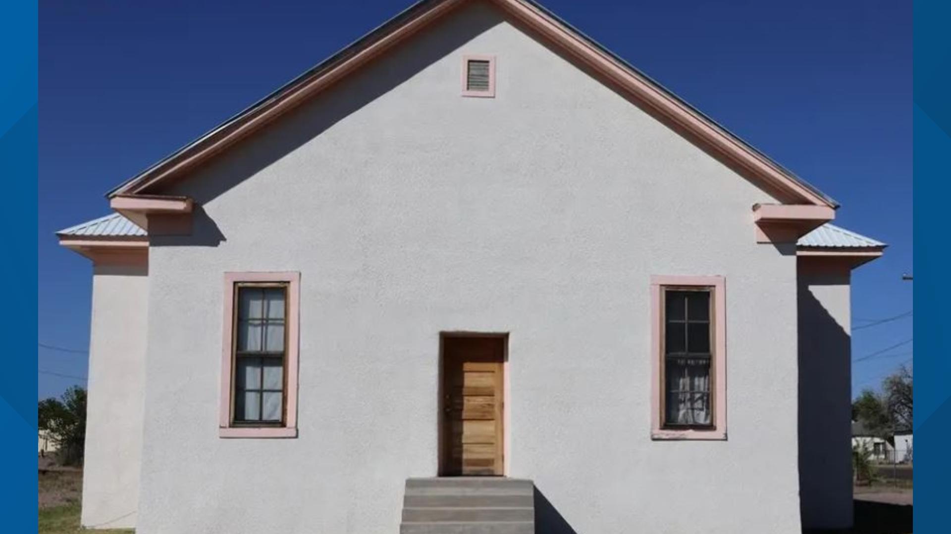 The school is in Marfa, about 45 miles east of the U.S.-Mexico border. It was closed in 1965 with the integration of the Marfa school district.