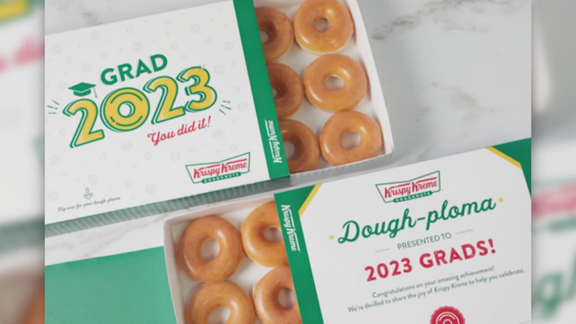 Seniors wearing any thing "Class of 2023" are eligible for a free dozen donuts.