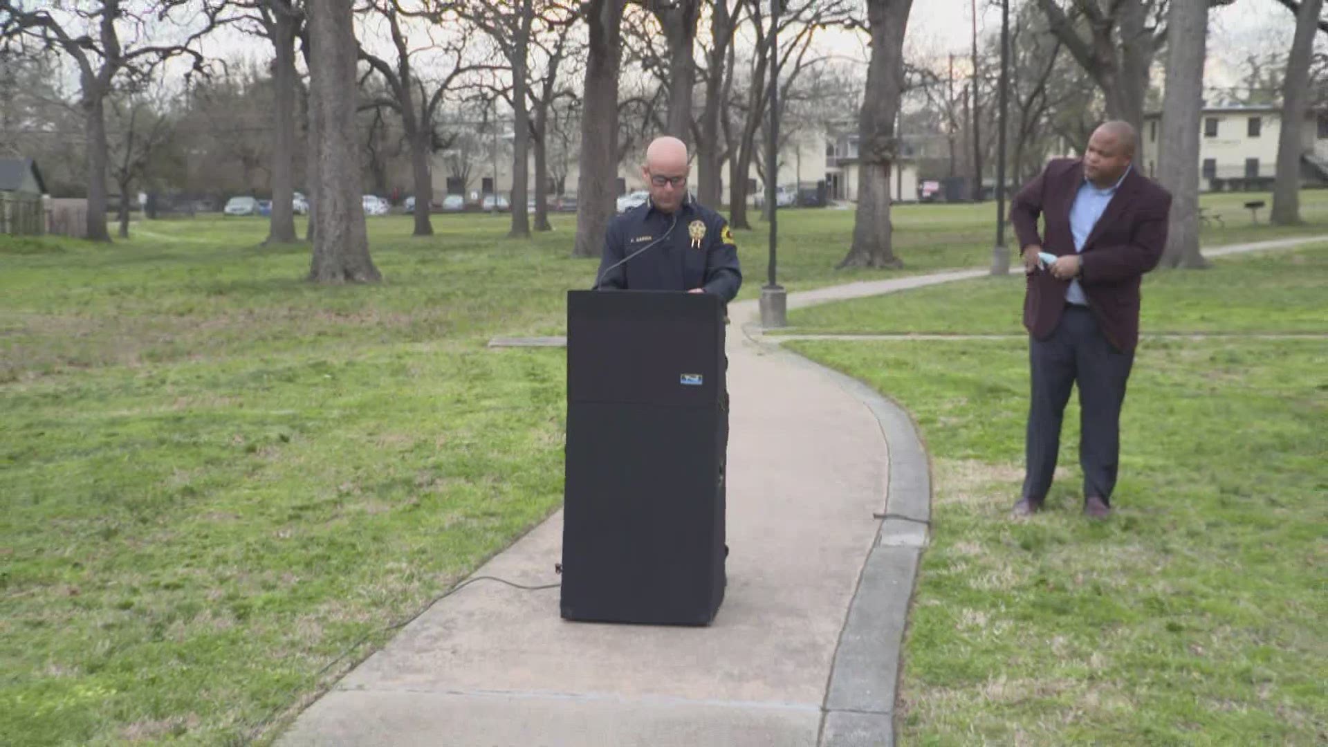 City officials said they have installed 76 new exterior lights around Opportunity Park near the 3100 block of Pine Street to deter nighttime violence.