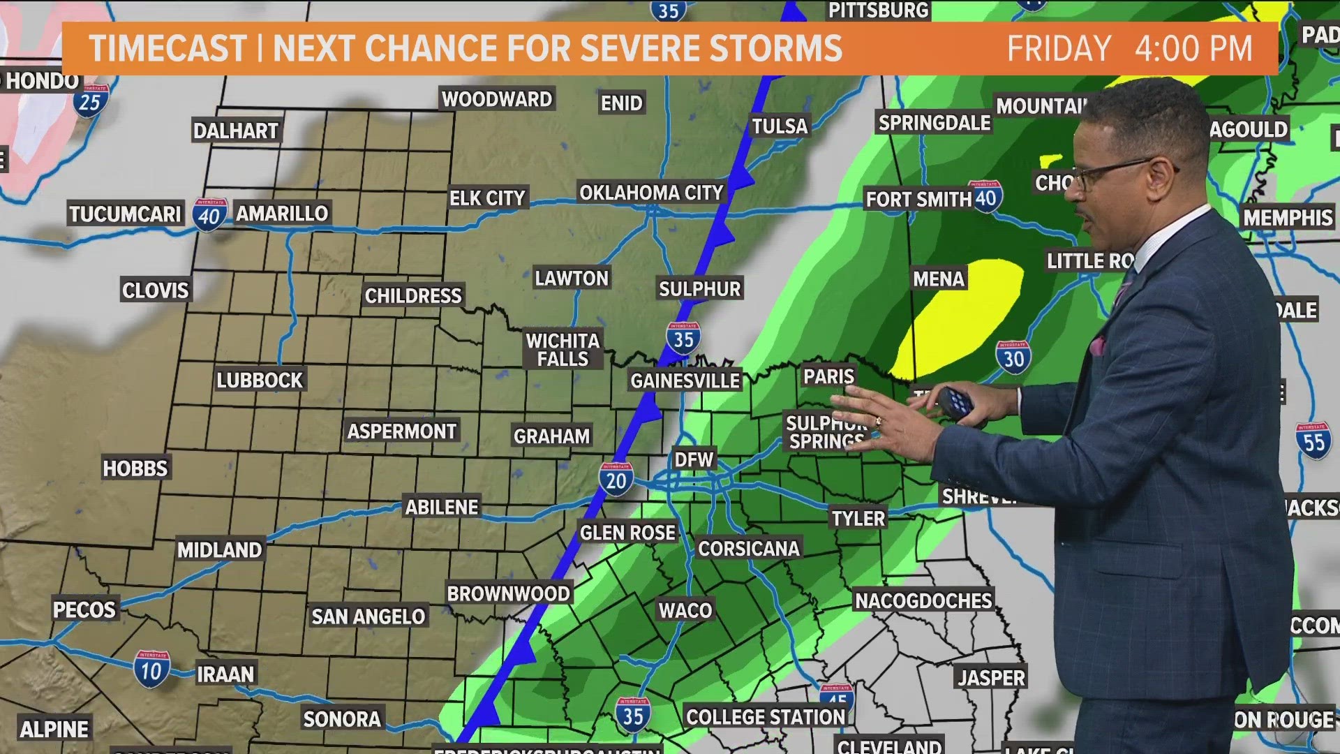 Greg Fields has a look at our storm and rain chances across North Texas this week.