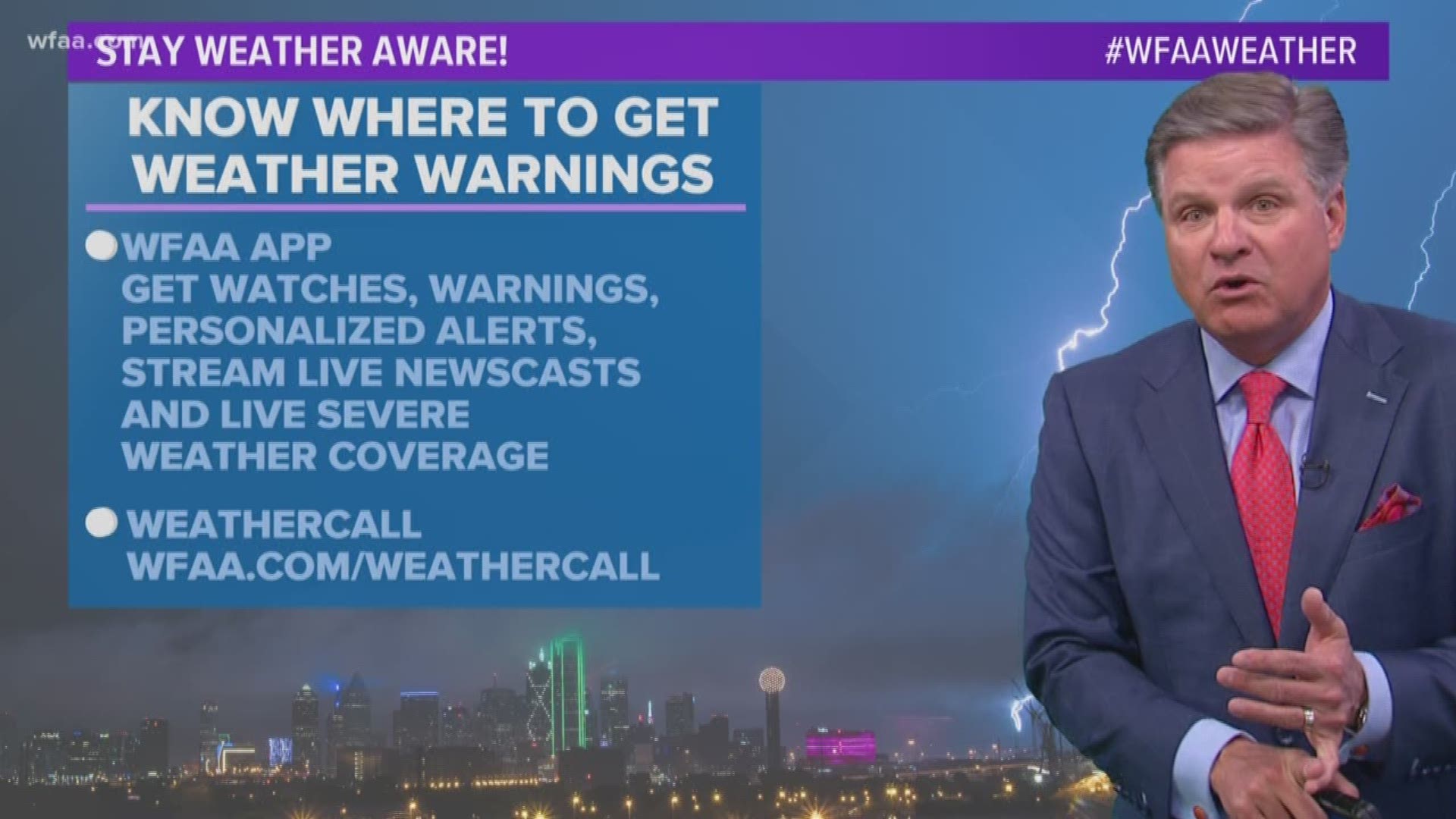 You can personalize your alerts and stream our live weather coverage.