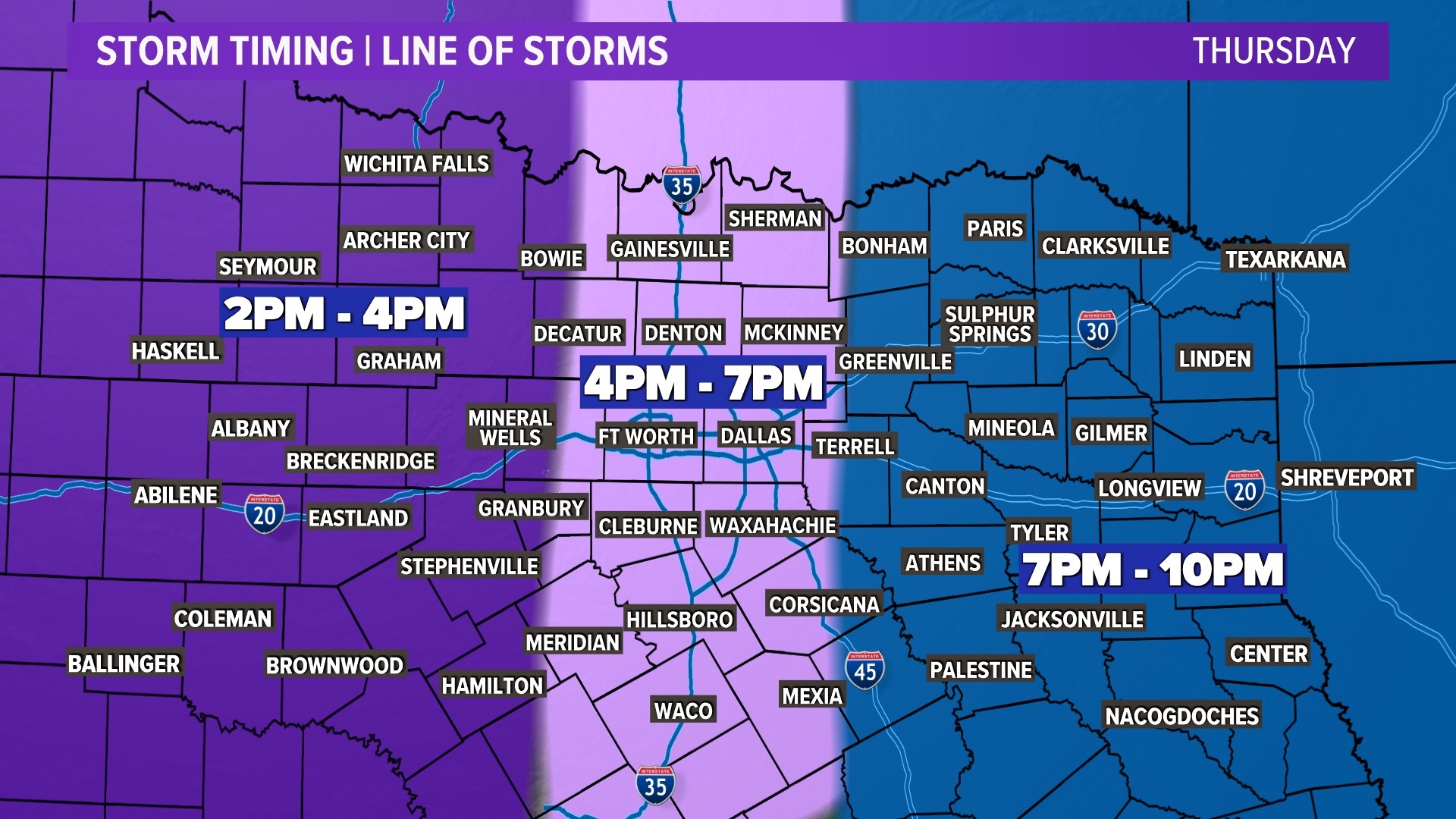 Dallas-Fort Worth Weather On WFAA: Latest Storm Forecast, Chances ...