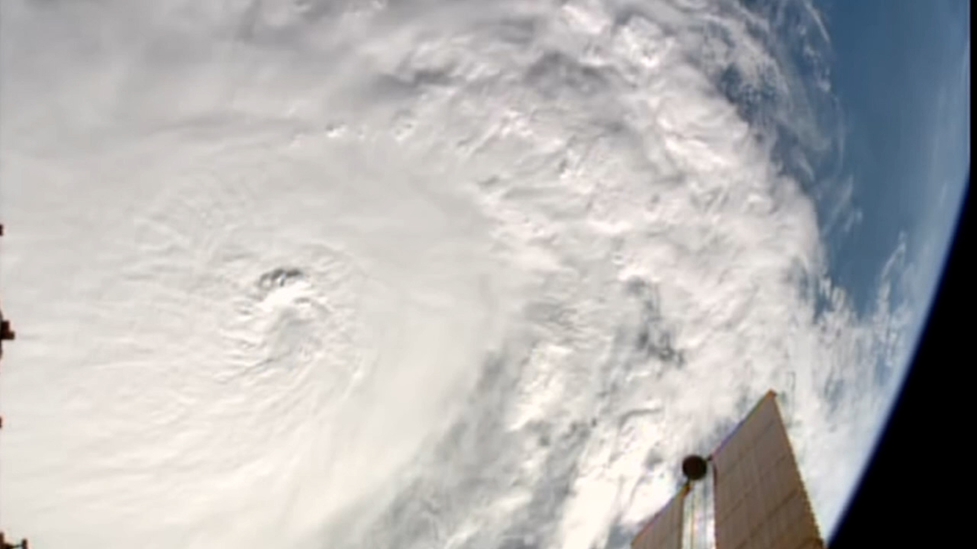 NASA shot video from the International Space Station of Hurricane Milton as it makes headway toward Florida.