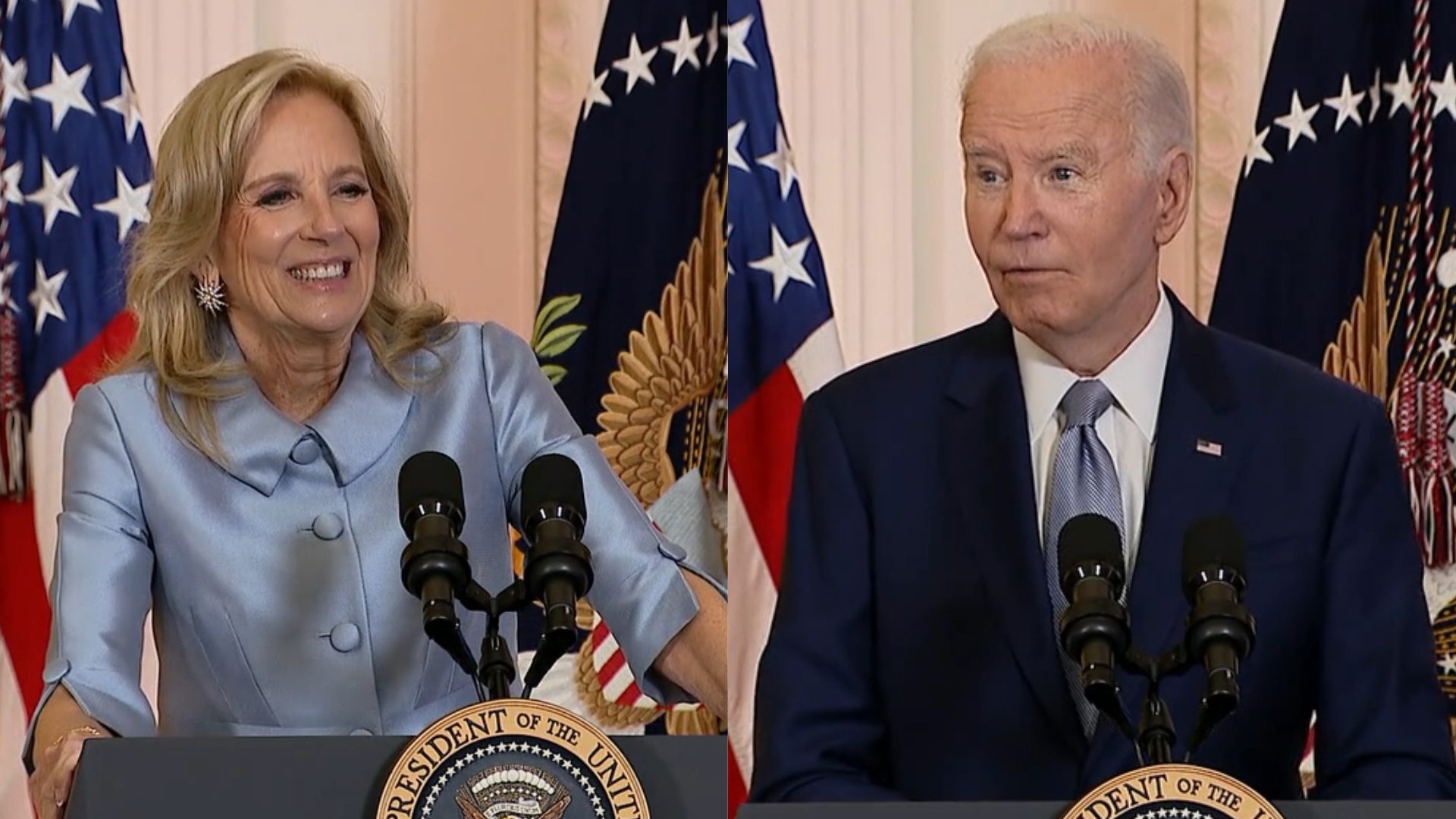 President Joe Biden and First Lady Jill Biden delivered full speeches at the first-ever White House Conference on Women’s Health Research on December 11, 2024.