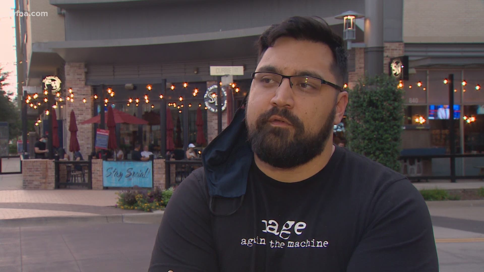 People out at West 7th spoke to WFAA reporter Matt Howerton about Justice Ruth Bader Ginsburg.