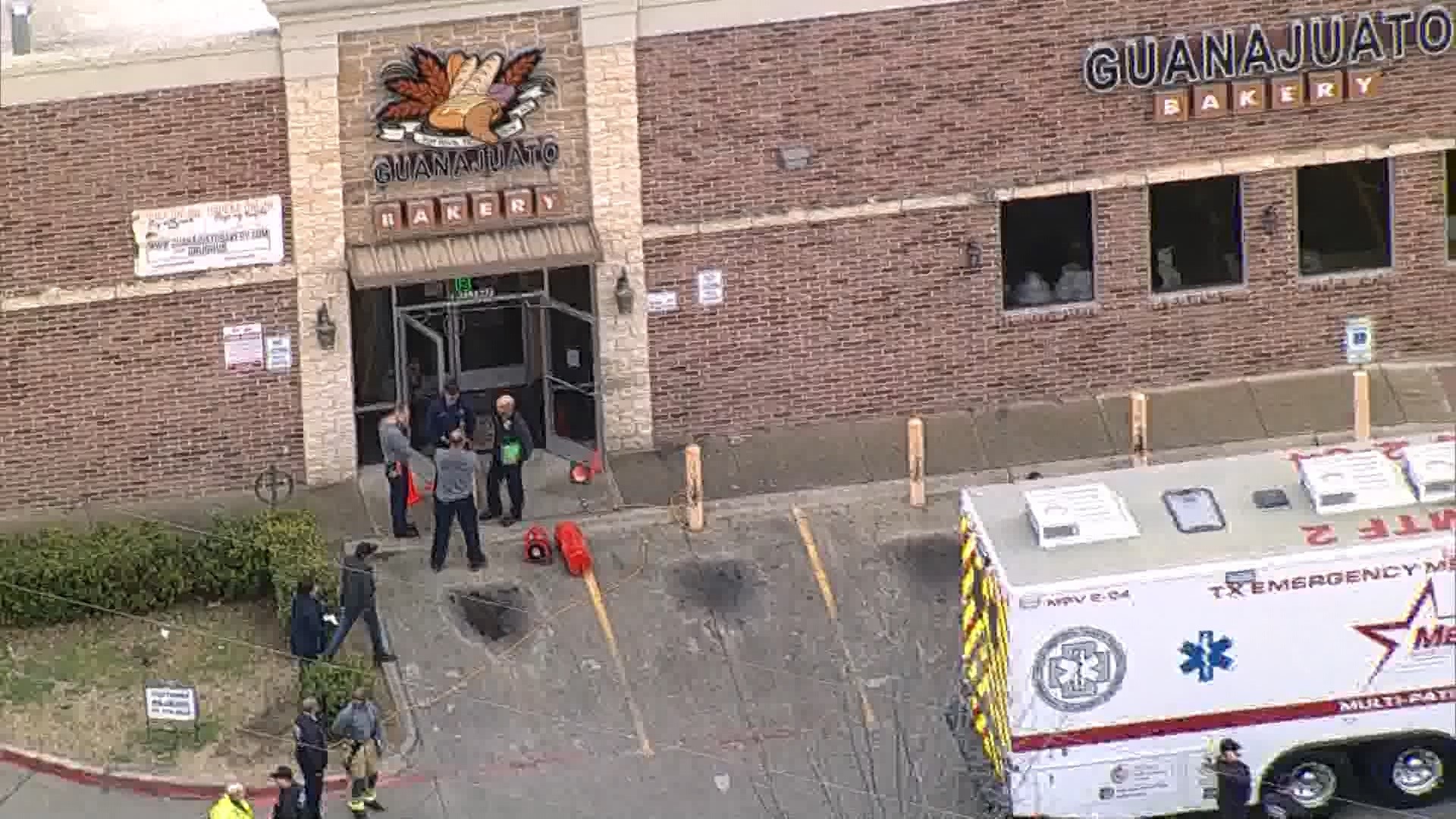Several Fort Worth bakery employees were sent to hospital on Jan. 25, 2024, after a carbon monoxide report. This is chopper video from the restaurant.