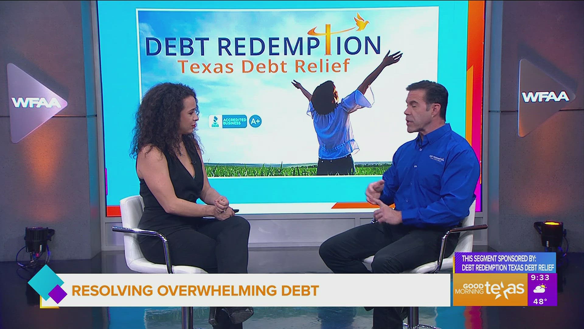 This segment is sponsored by: Debt Redemption Texas Debt Relief