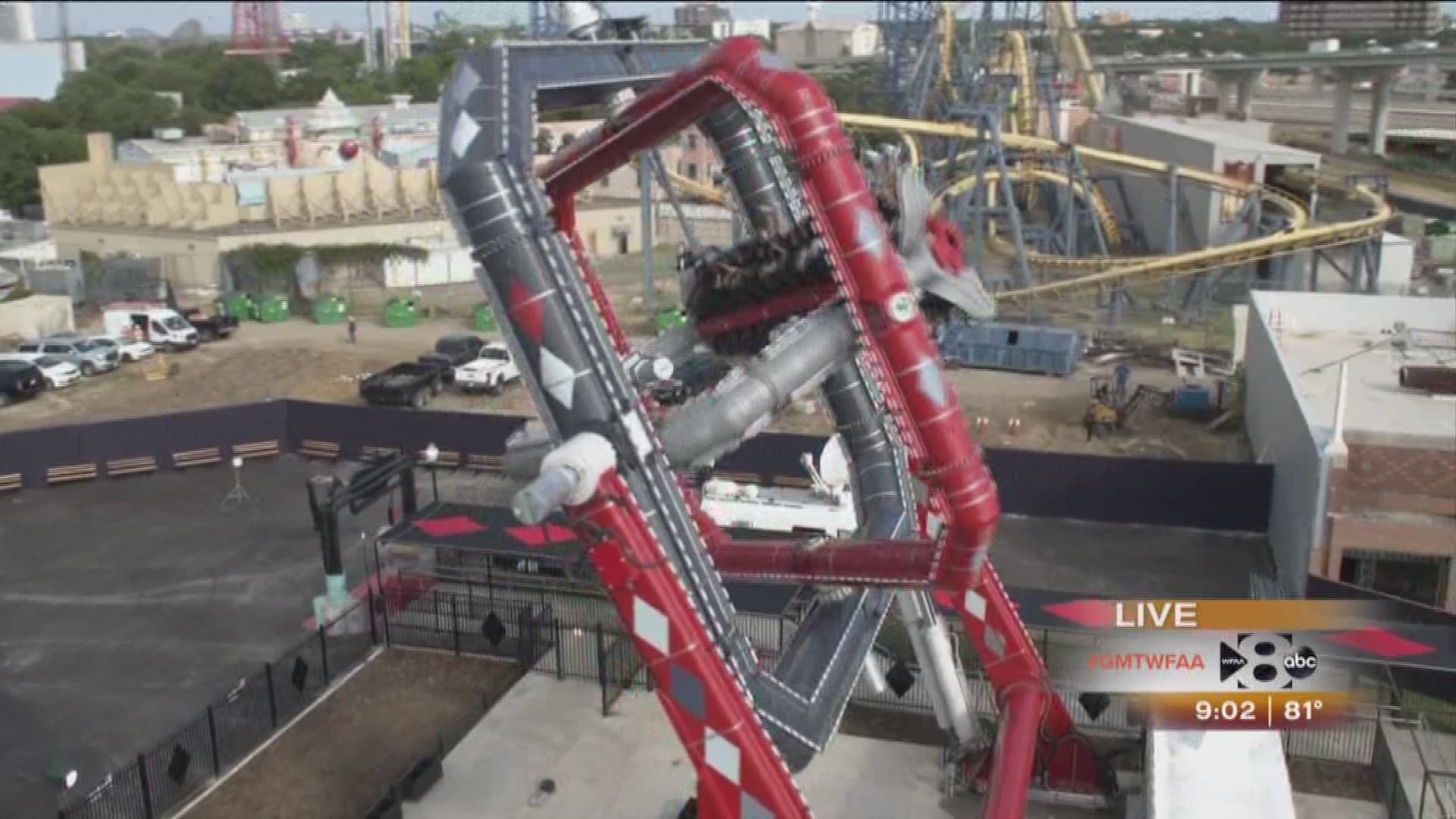 Riding Six Flags' New Harley Quinn Spinsanity Ride