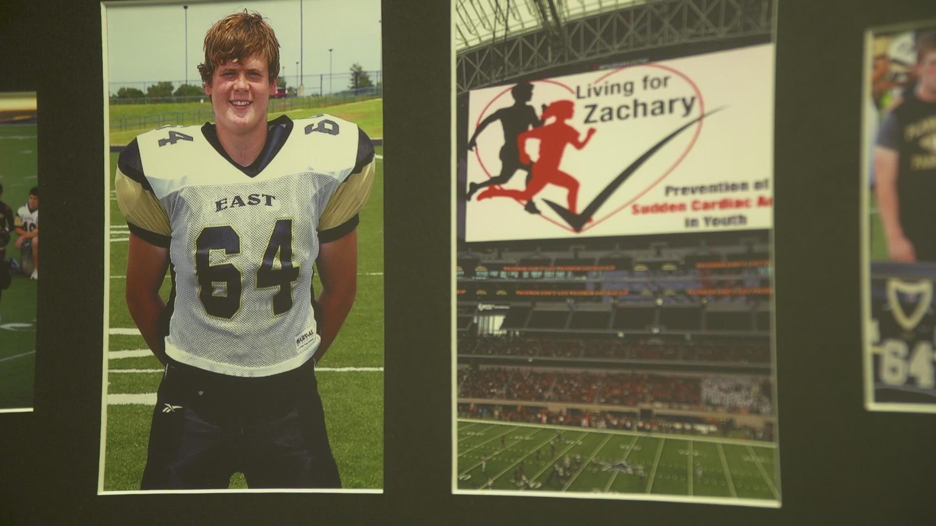 It was just 13 years ago when Zachary Schrah collapsed on the field at Plano East High School campus.