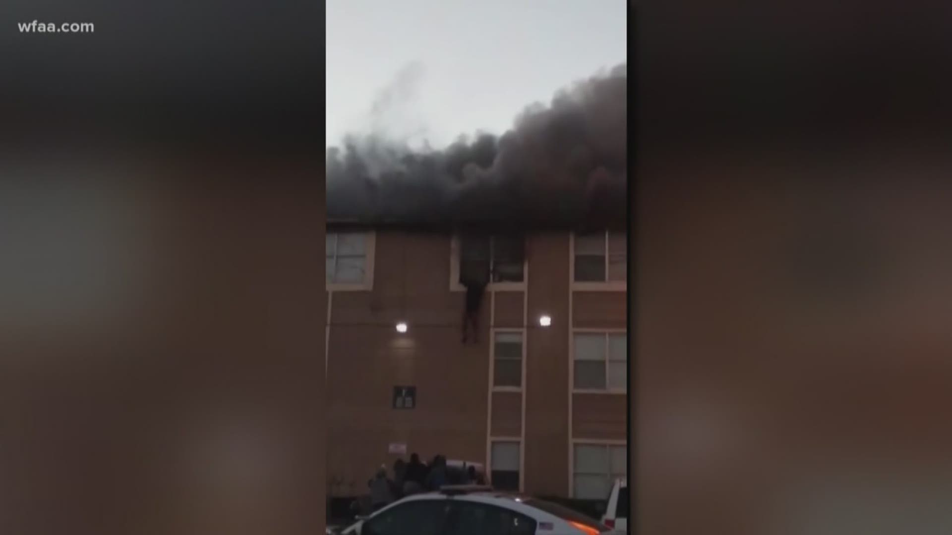 More than 40 people are without a home the day before Thanksgiving after a building caught fire at the Meadows at Ferguson Apartments in Dallas.