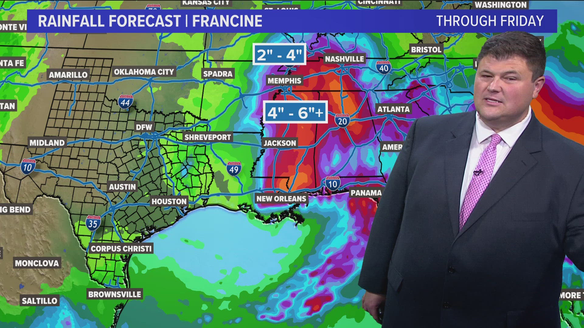 As Hurricane Francine moves north and clouds dissipate, summer temperatures return to North Texas.