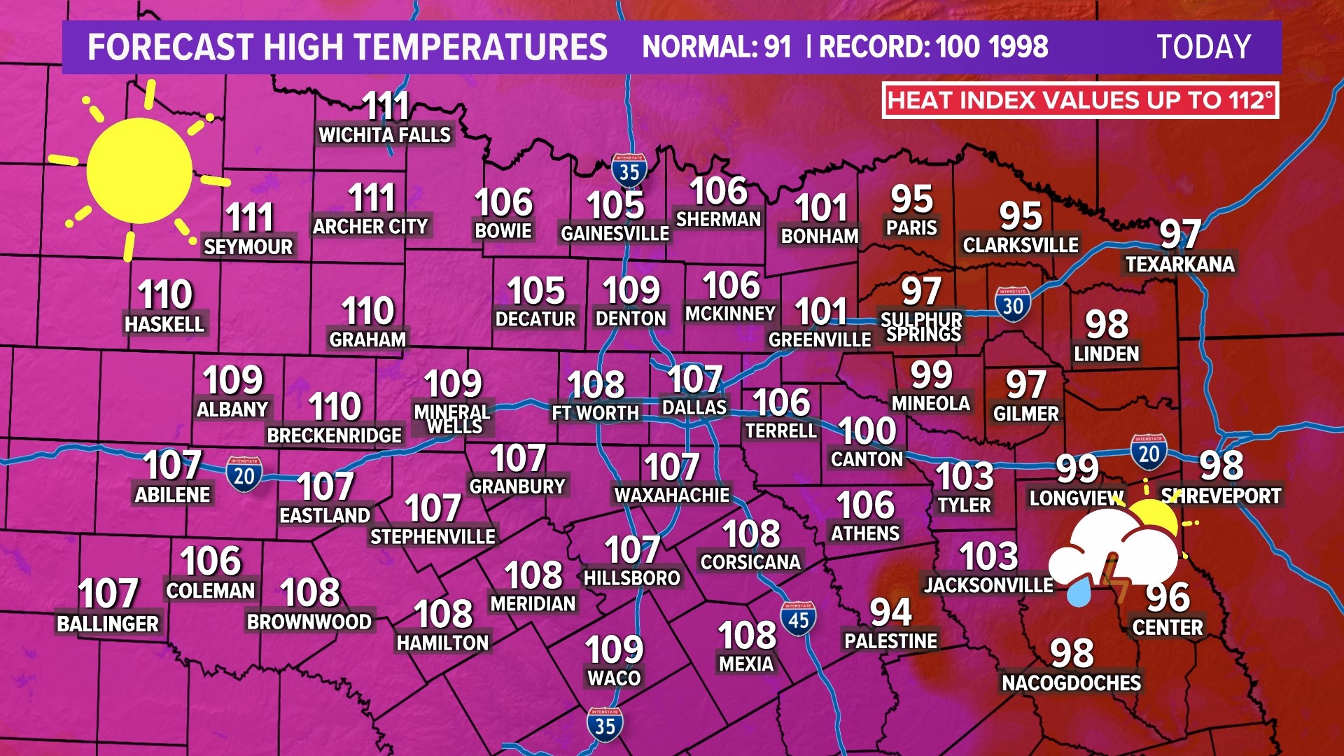 DallasFort Worth weather Here's the latest forecast