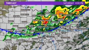 DFW Weather: Get ready for a wet Saturday! More storms, some severe, are in the forecast next week.