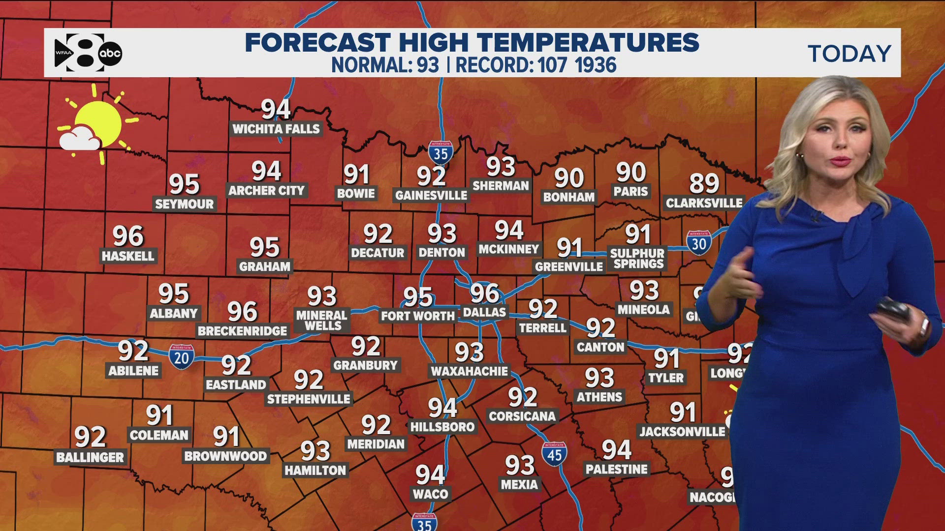 The heat index will be in the triple digits most afternoons. 