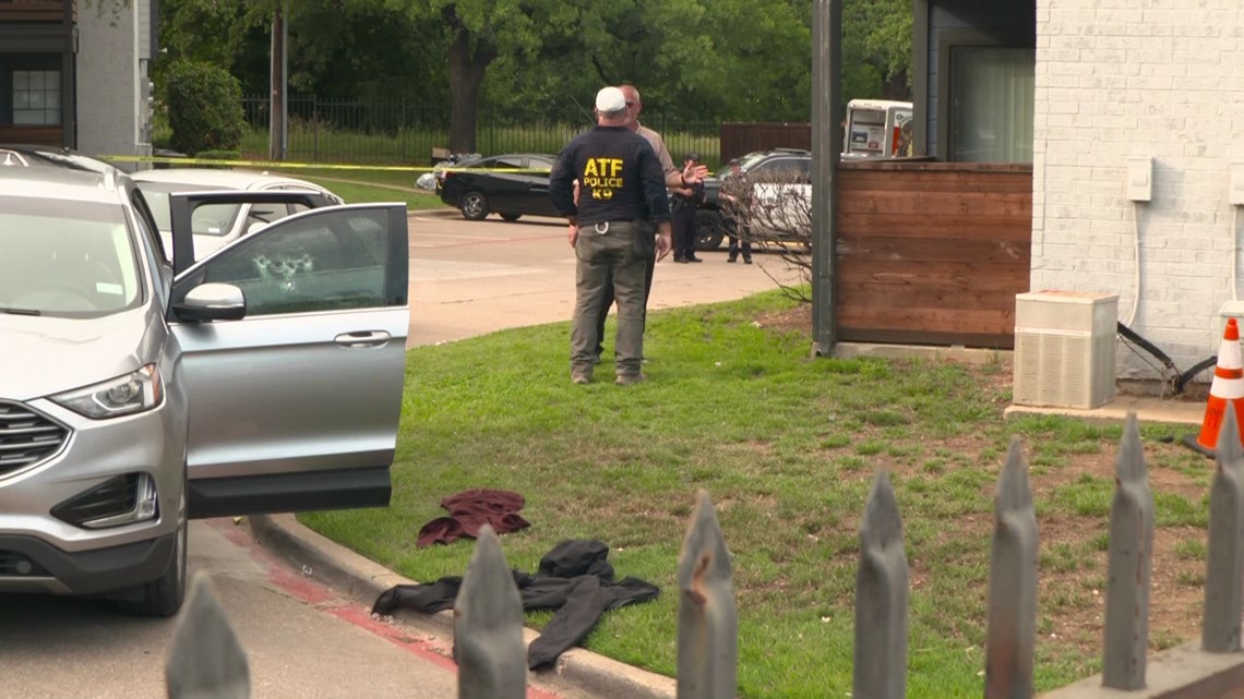 Massive law enforcement stationed at Fort Worth apartment