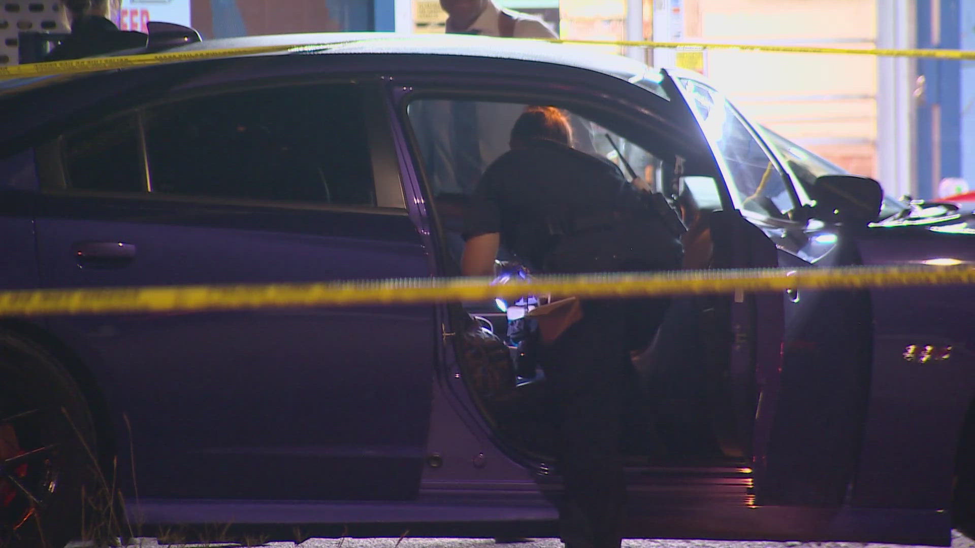 One person was transported to the hospital in Dallas overnight after a shooting outside a convenience store.