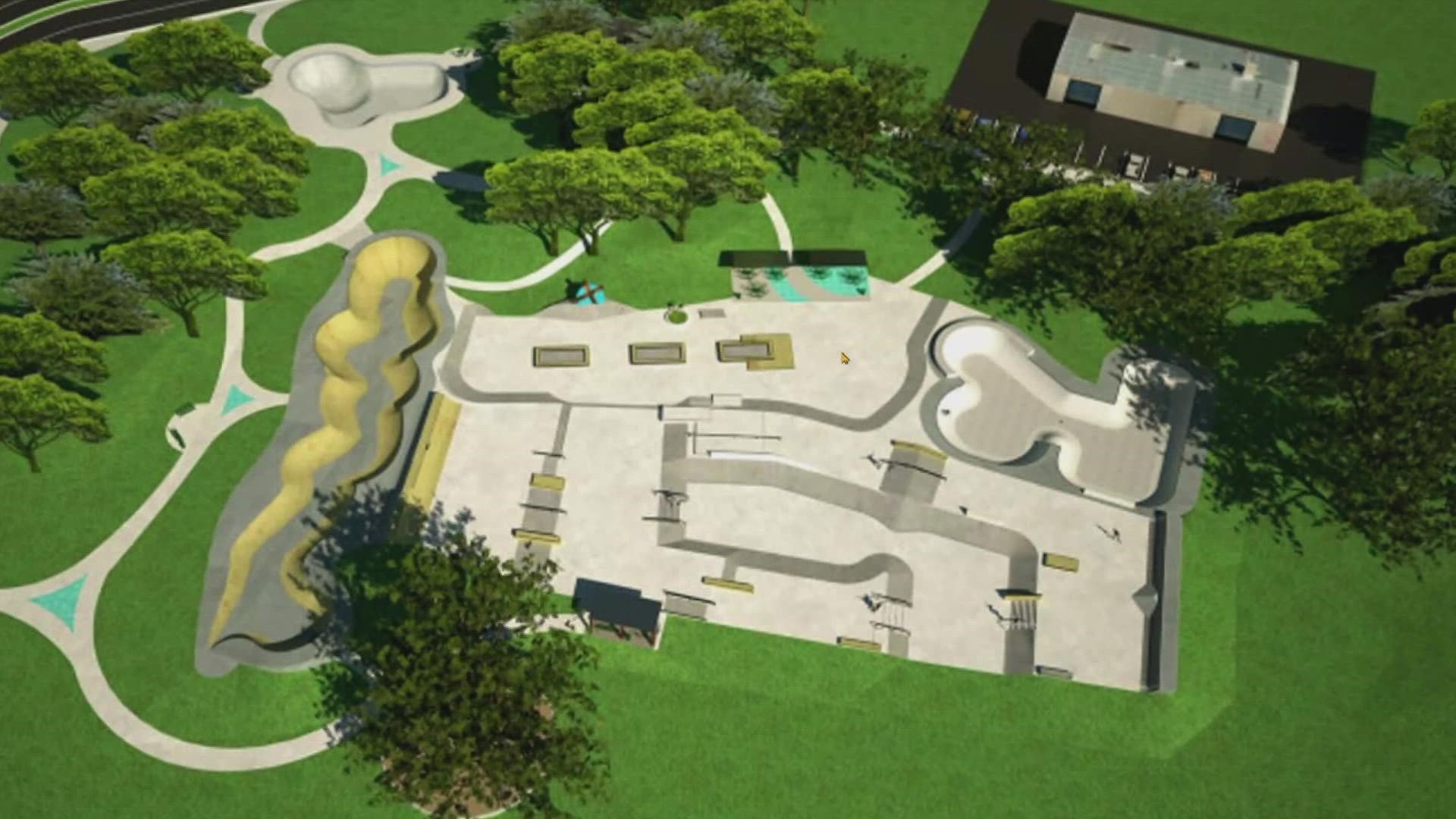 The skate park is planned to be located at Bachman Park.