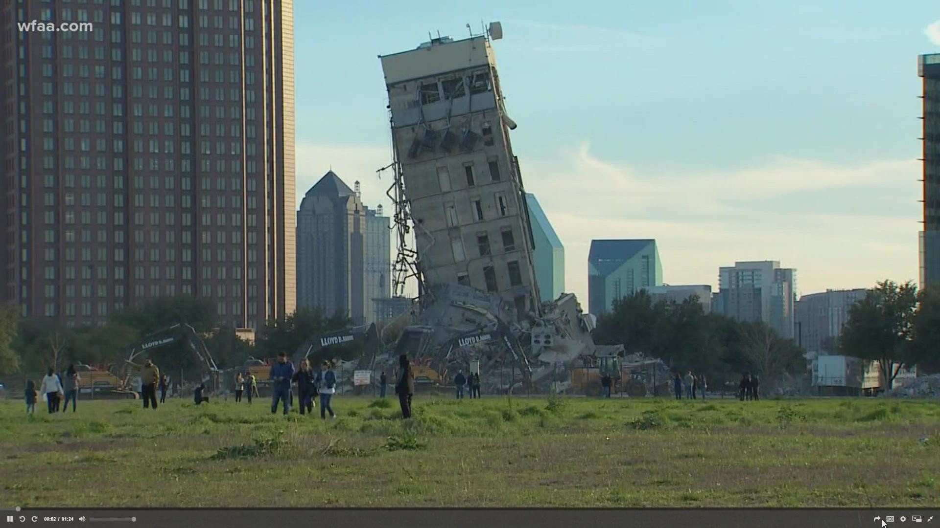 It's been two years since the Dallas tower that wouldn't come down.