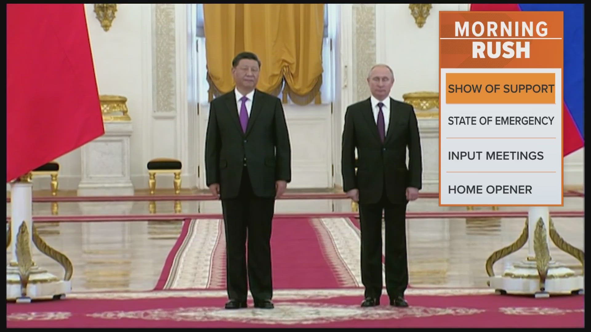 China has refused to condemn Moscow’s aggression in attacking Ukraine, with the West fearing they may send supplies to Russia.