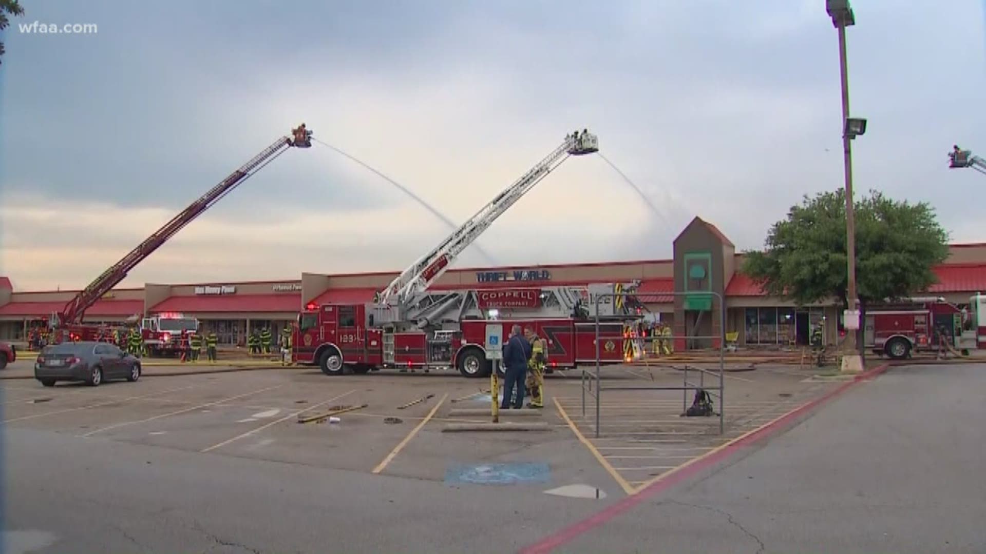 Fire destroys Lewisville thrift shop