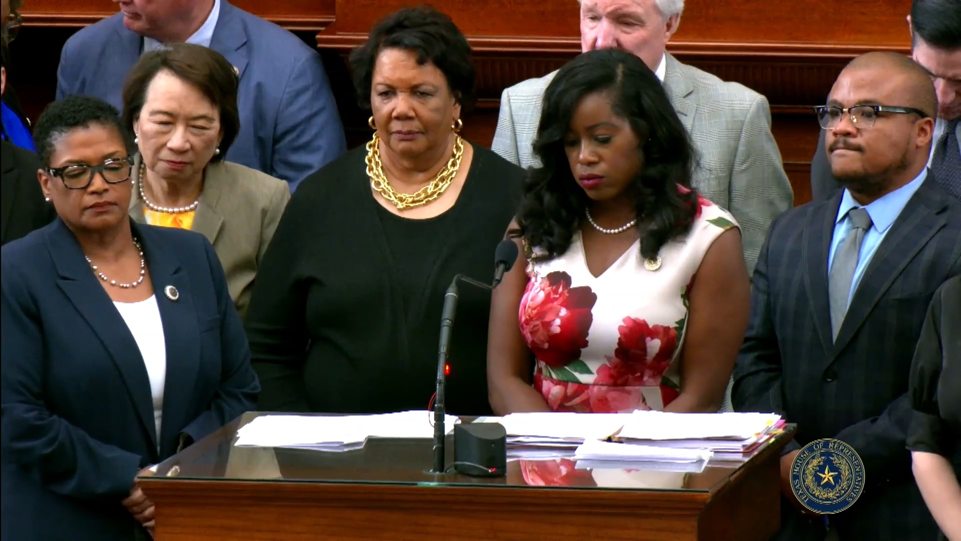 After a teen was shot at the Dallas ISD school, a moment of silence was held on the Texas House floor.