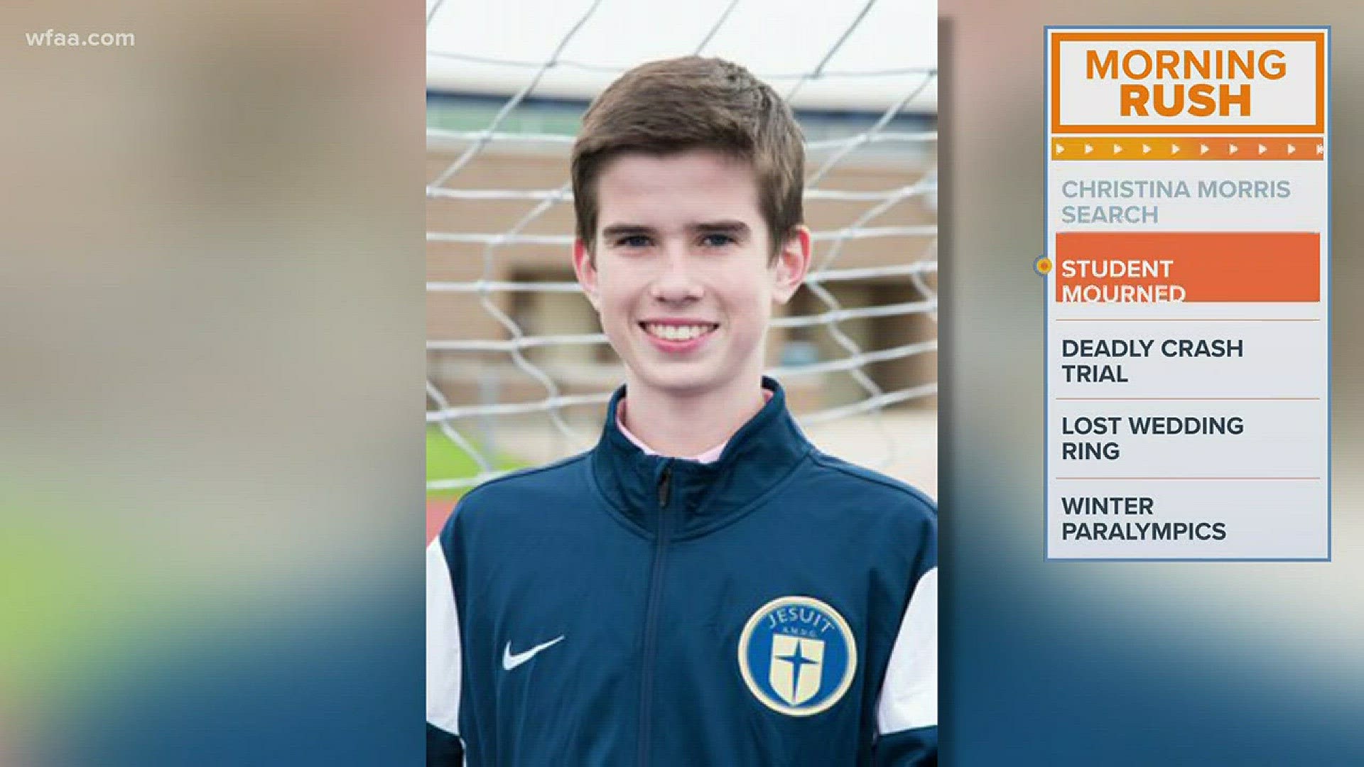 Jesuit in mourning for student who died in car crash