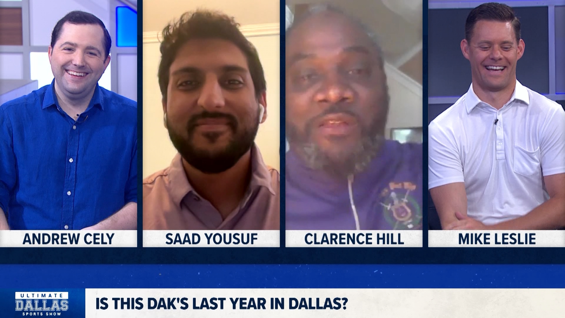 The Ultimate Dallas Sports Show is back! Saad Yousuf and Clarence Hill join WFAA anchor Mike Leslie and Andrew Cely  to break down the Cowboys' upcoming season.