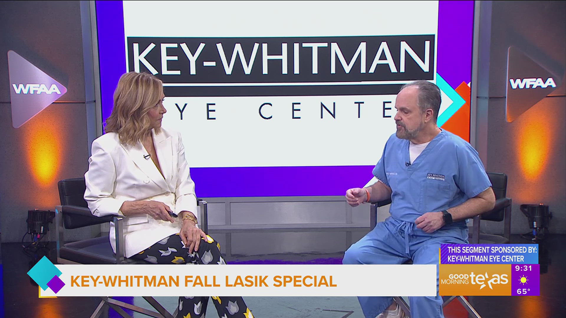 This segment is sponsored by Key-Whitman Eye Center. Call or text 214.935.5618 or go to keywhitman.com/save25 for more information.